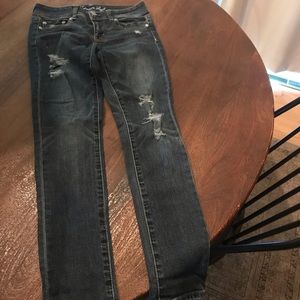 American Eagle distressed skinny jeans